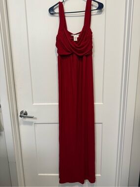 Max Studio Red Sleeveless Maxi Dress